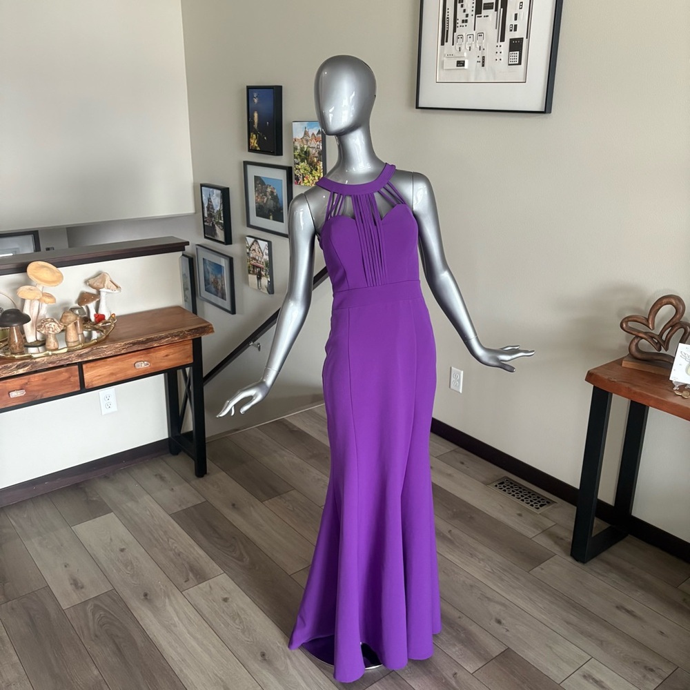 Elegant Purple Maxi Dress
